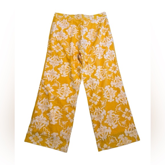 Mestiza New York 10 Malaga Yellow Embroidered Pants Size 8 - Picture 5 of 8